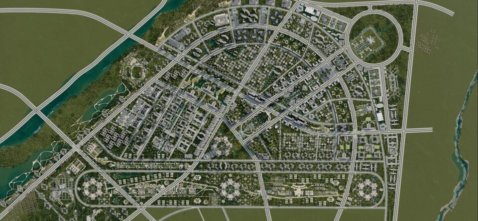 Проектное предложение генплана города "Новый Ташкент"|Design proposal "New Tashkent" city masterplan